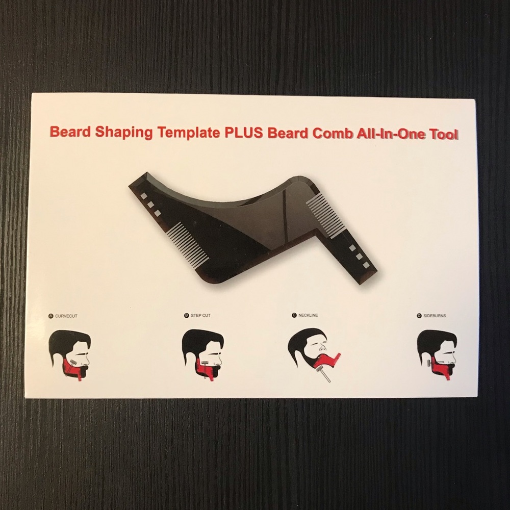 Beard Shaping Template Plus Beard Comb